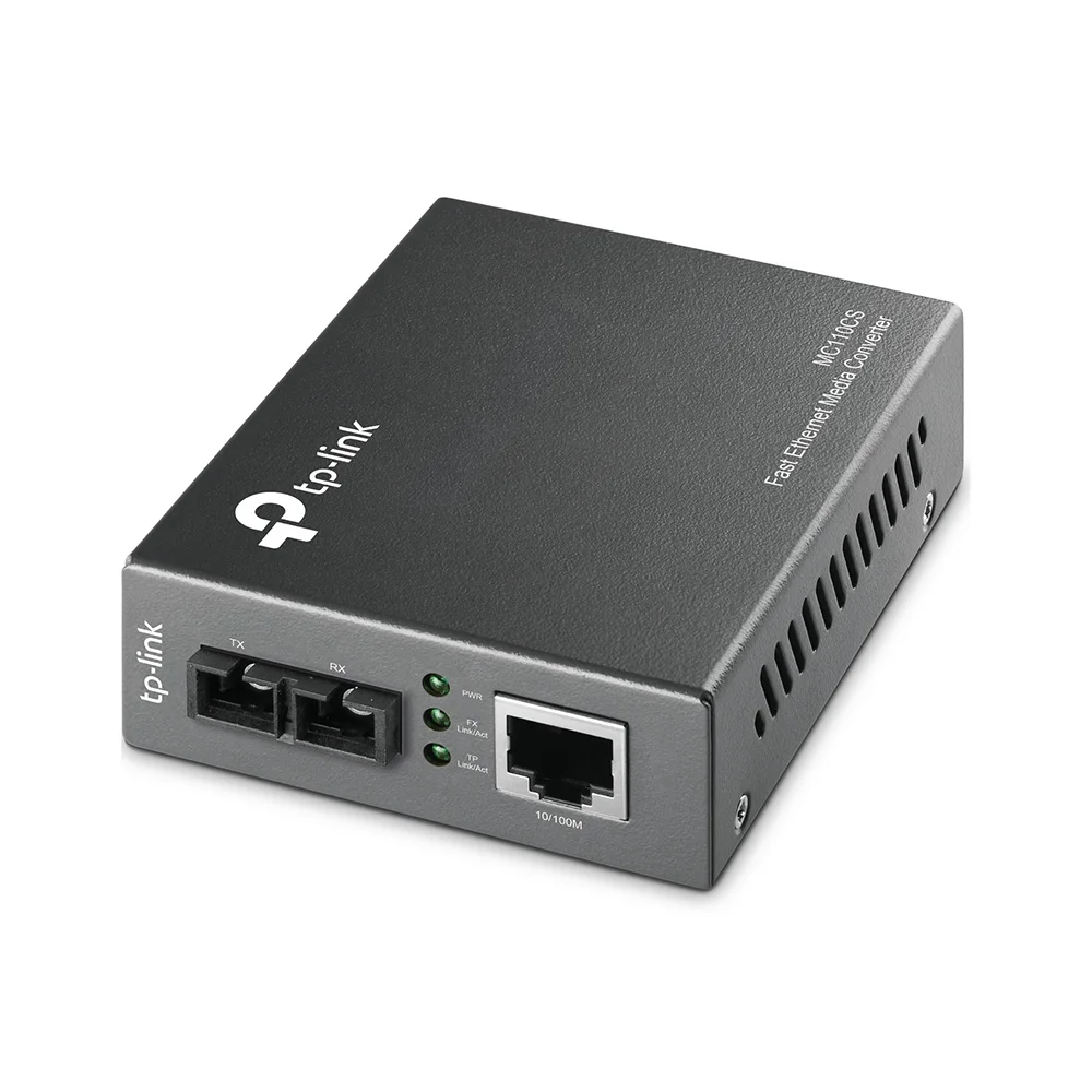 Tp-link MC110CS - Conversor de Soportes de Fibra - 100MB LAN - 10BASE-T, 100BASE-FX, 100BASE-TX