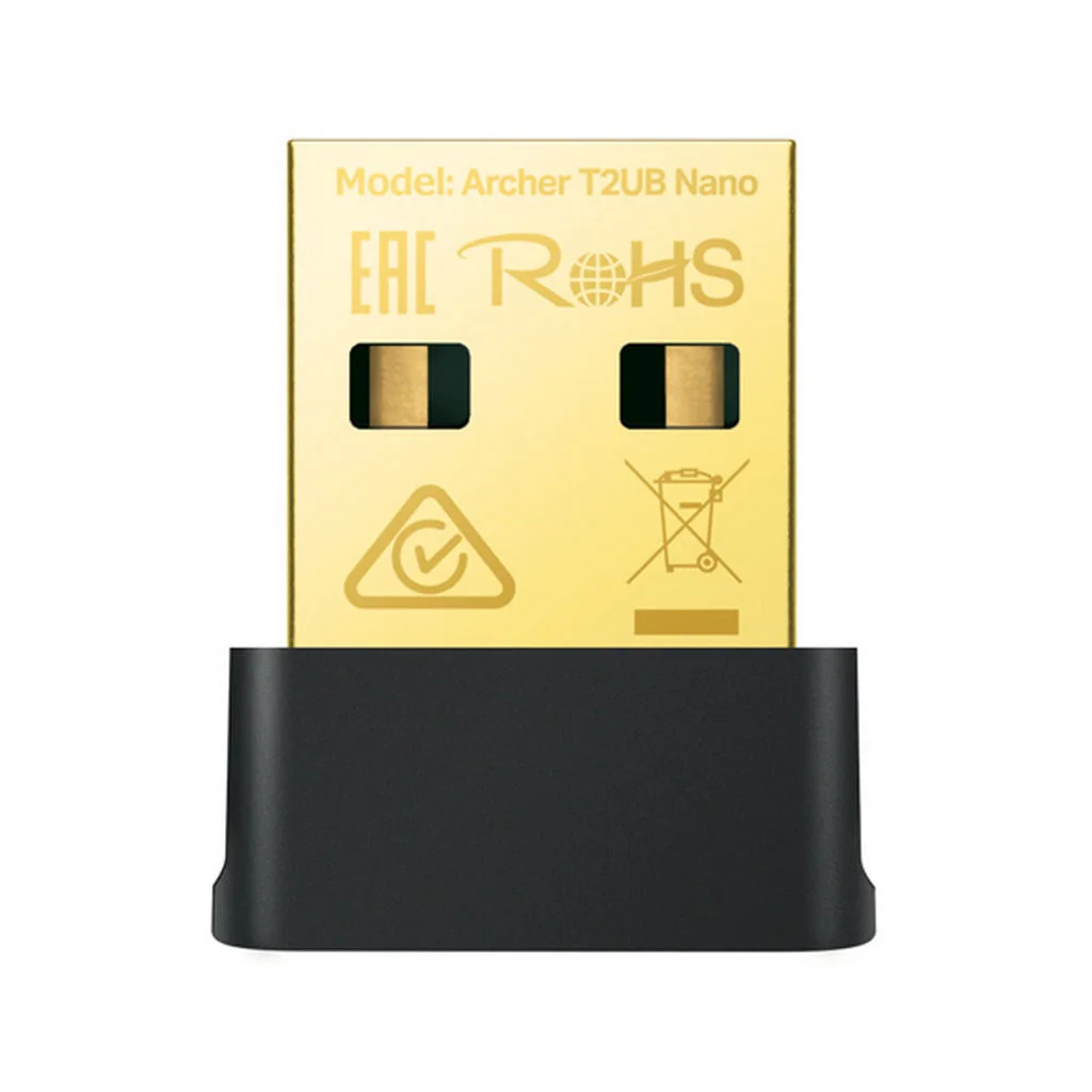 Tp-link Archer T2UB Nano V1 - Velocidad 433 Mbps a 5 GHZ + 200 Mbps a 2.4 Ghz- USB 2.0-BLUETOOTH 4.2 - Wi-fi 5