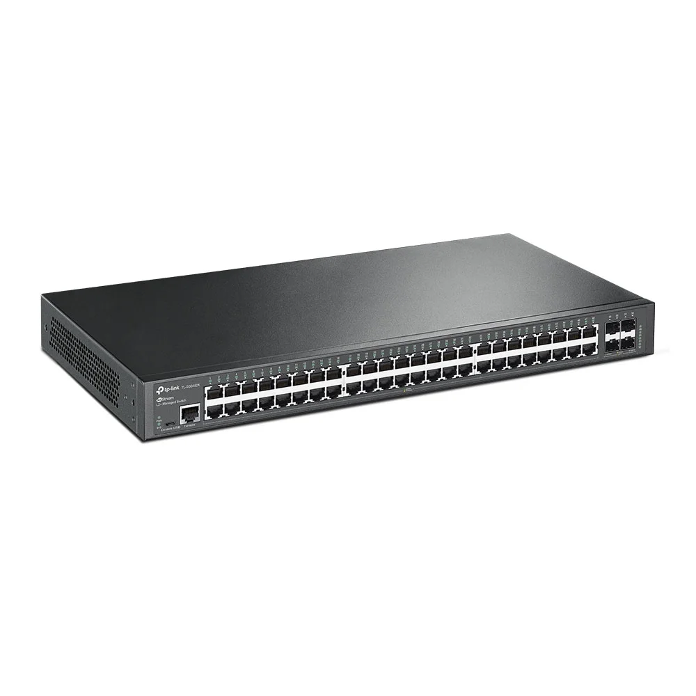 Tp-link Jetstream TL-SG3452X V1 - Conmutador - Gestionado - 48 X 10 · 100 · 1000 + 4 X 10 Gigabit Sfp+ - Montaje en Rack