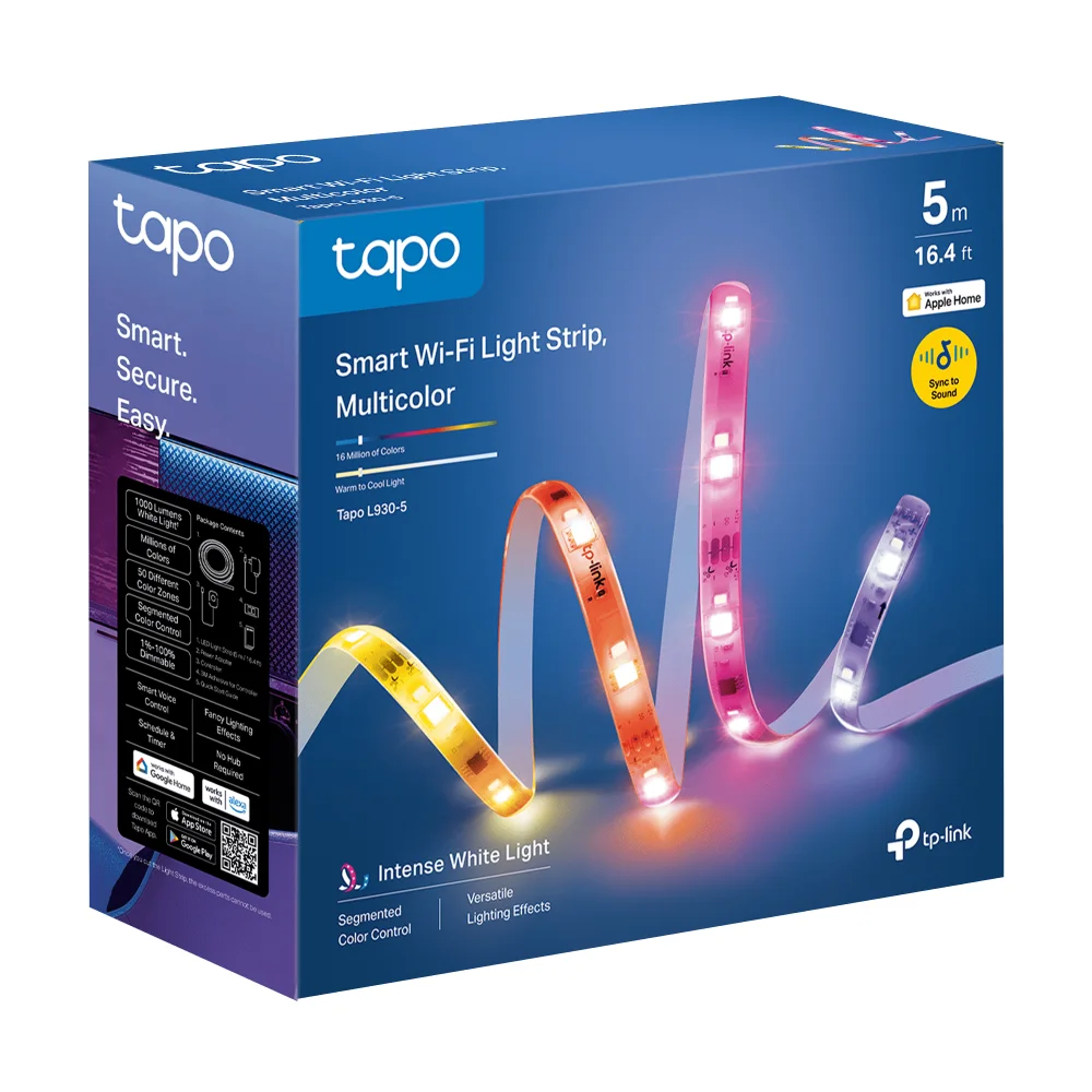 Tapo L930-5 - Franja de Iluminación - LED - 13 W - 16 Millones de Colores - 5 M