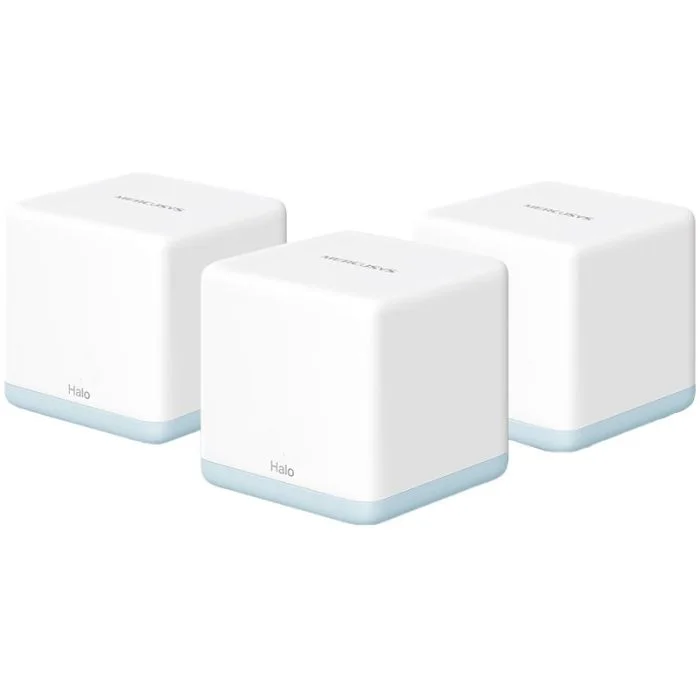 Mercusys Halo H30G V1 - Sistema Wi-fi - 3 Enrutadores) - Hasta 3500 Pies Cuadrados - Malla 1GBE - Wi-fi 5