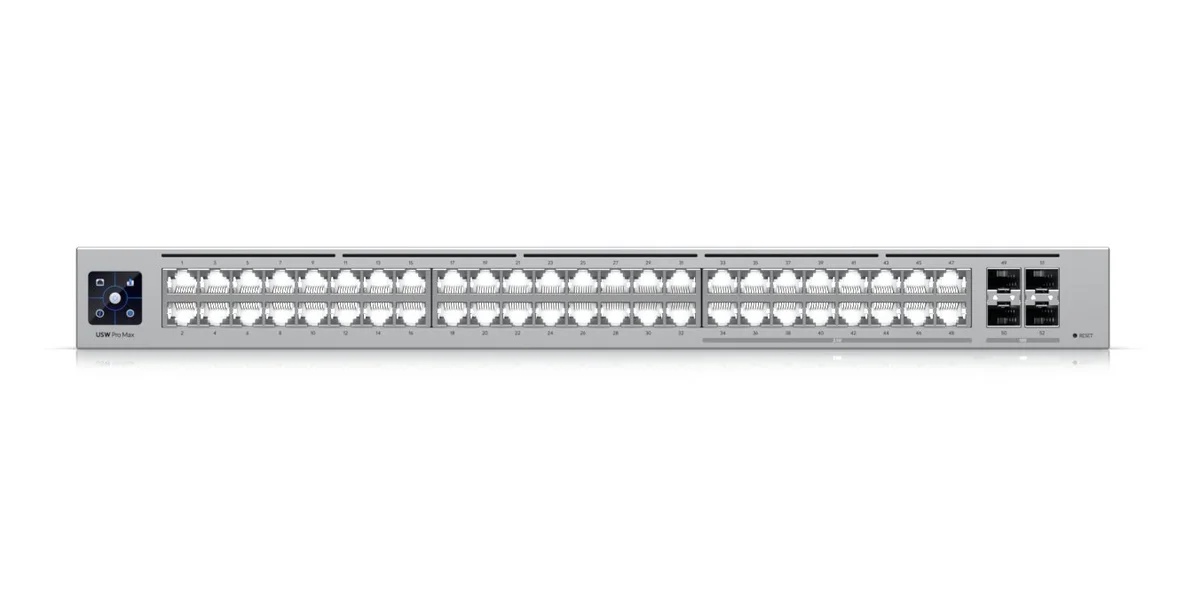 Ubiquiti Unifi Pro Max 48 a 48-PORT, Layer 3 Etherlighting Switch With 2.5 Gbe