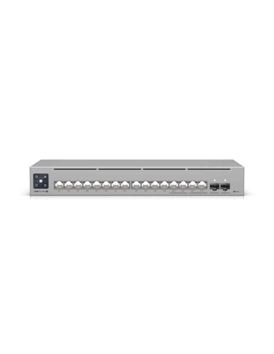 Ubiquiti - Switch - USW-PRO-MAX-16 - 16 Ports - 12 Gigabit Ethernet - 2 Ports Sfp+